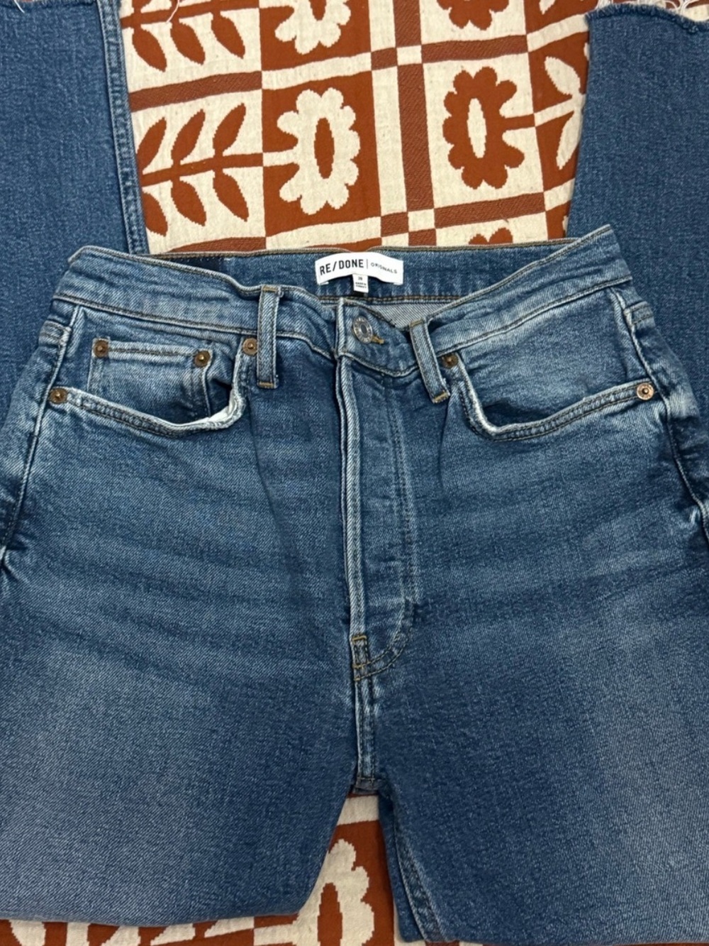 Re/Done High Rise Denim Jean